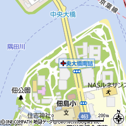 東京都中央区佃1丁目11-7周辺の地図