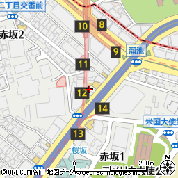 生駒硝子株式会社　赤坂営業所周辺の地図