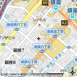 銀座 六覺燈 銀座店周辺の地図