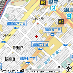 ミカフェート 銀座店周辺の地図