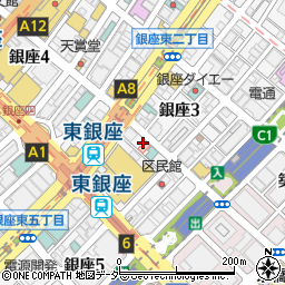 東京都中央区銀座4丁目11周辺の地図