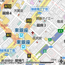 東京都中央区銀座4丁目11-3周辺の地図