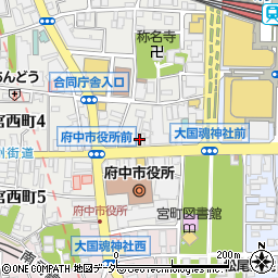 大阪王将府中店周辺の地図
