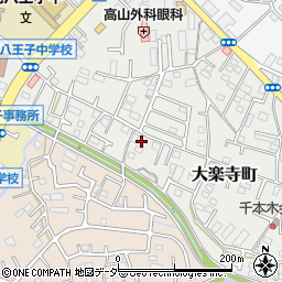 東京都八王子市大楽寺町455周辺の地図