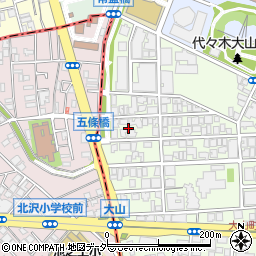 東京都渋谷区大山町22周辺の地図