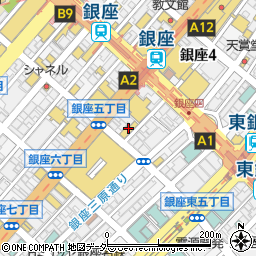 マツモトキヨシ銀座みゆきＡｖｅ．店周辺の地図