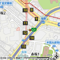 東京都港区赤坂2丁目10-13周辺の地図