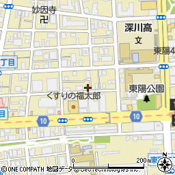 江東建設会館周辺の地図