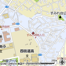 千葉県四街道市鹿渡865-46周辺の地図