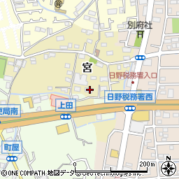 東京都日野市宮289周辺の地図