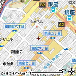 東京都中央区銀座6丁目8周辺の地図