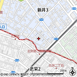 千葉県市川市新井3丁目29周辺の地図