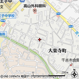 東京都八王子市大楽寺町457周辺の地図