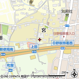 東京都日野市宮287周辺の地図