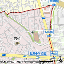 東京都世田谷区北沢5丁目24-16周辺の地図