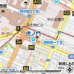 東京都港区虎ノ門1丁目1周辺の地図