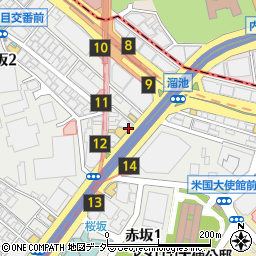 東京都港区赤坂2丁目10周辺の地図