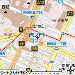 セブンイレブン虎ノ門駅前店周辺の地図