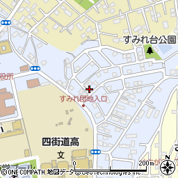 千葉県四街道市鹿渡865-27周辺の地図