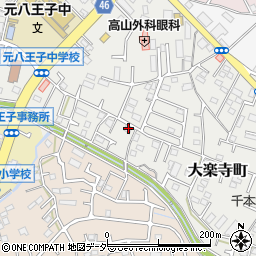 東京都八王子市大楽寺町438周辺の地図