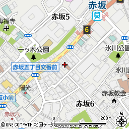 東京都港区赤坂6丁目4周辺の地図