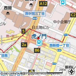 おみっちゃん　虎ノ門店周辺の地図