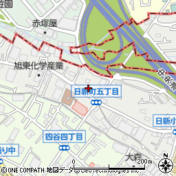 東京都府中市日新町5丁目55周辺の地図