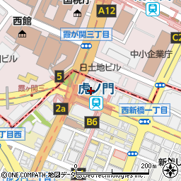 三井住友銀行虎ノ門駅前 ＡＴＭ周辺の地図