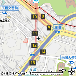 東京都港区赤坂2丁目10-15周辺の地図