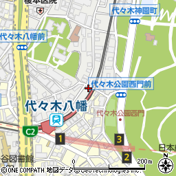 東京都渋谷区代々木5丁目6-14周辺の地図