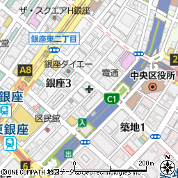 銀座漢方天風堂薬局周辺の地図