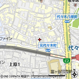 東京都渋谷区元代々木町24周辺の地図