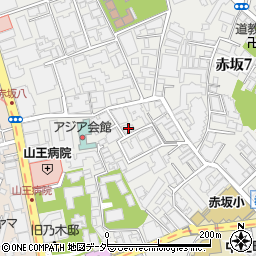 東京都港区赤坂8丁目7-10周辺の地図
