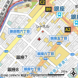 東京都中央区銀座6丁目7周辺の地図