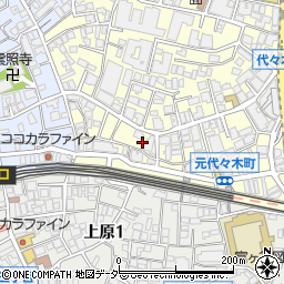 東京都渋谷区元代々木町20周辺の地図