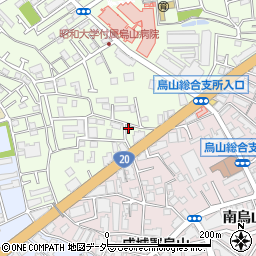 篠田荘周辺の地図
