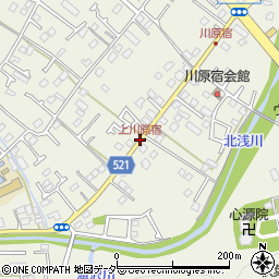 上川原宿周辺の地図