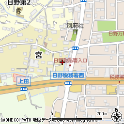 東京都日野市宮308周辺の地図
