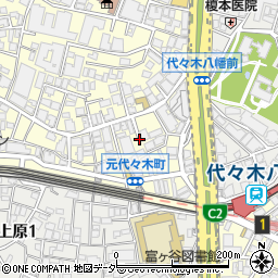 東京都渋谷区元代々木町27周辺の地図