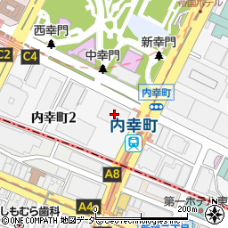 東京都千代田区内幸町2丁目2-2周辺の地図