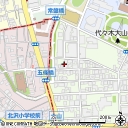 東京都渋谷区大山町23周辺の地図