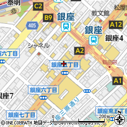 渋谷ロゴスキー　銀座・本店周辺の地図