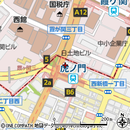 三菱ＵＦＪ銀行虎ノ門交差点 ＡＴＭ周辺の地図