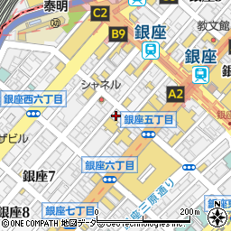 フォクシー銀座本店周辺の地図