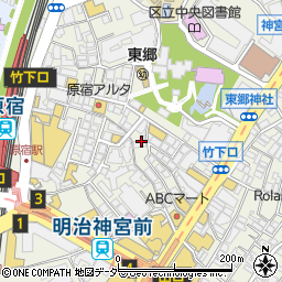 東京都渋谷区神宮前1丁目9-3周辺の地図