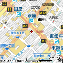 ＧＩＮＺＡグローバルスタイル　銀座５丁目店周辺の地図