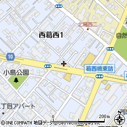 東京都江戸川区西葛西1丁目12-3周辺の地図