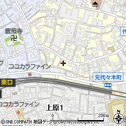 東京都渋谷区元代々木町19周辺の地図