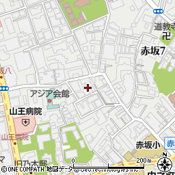 東京都港区赤坂8丁目7周辺の地図