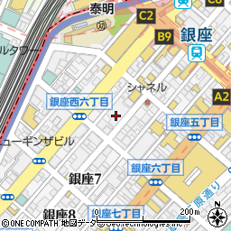 ハイアットセントリック銀座東京周辺の地図